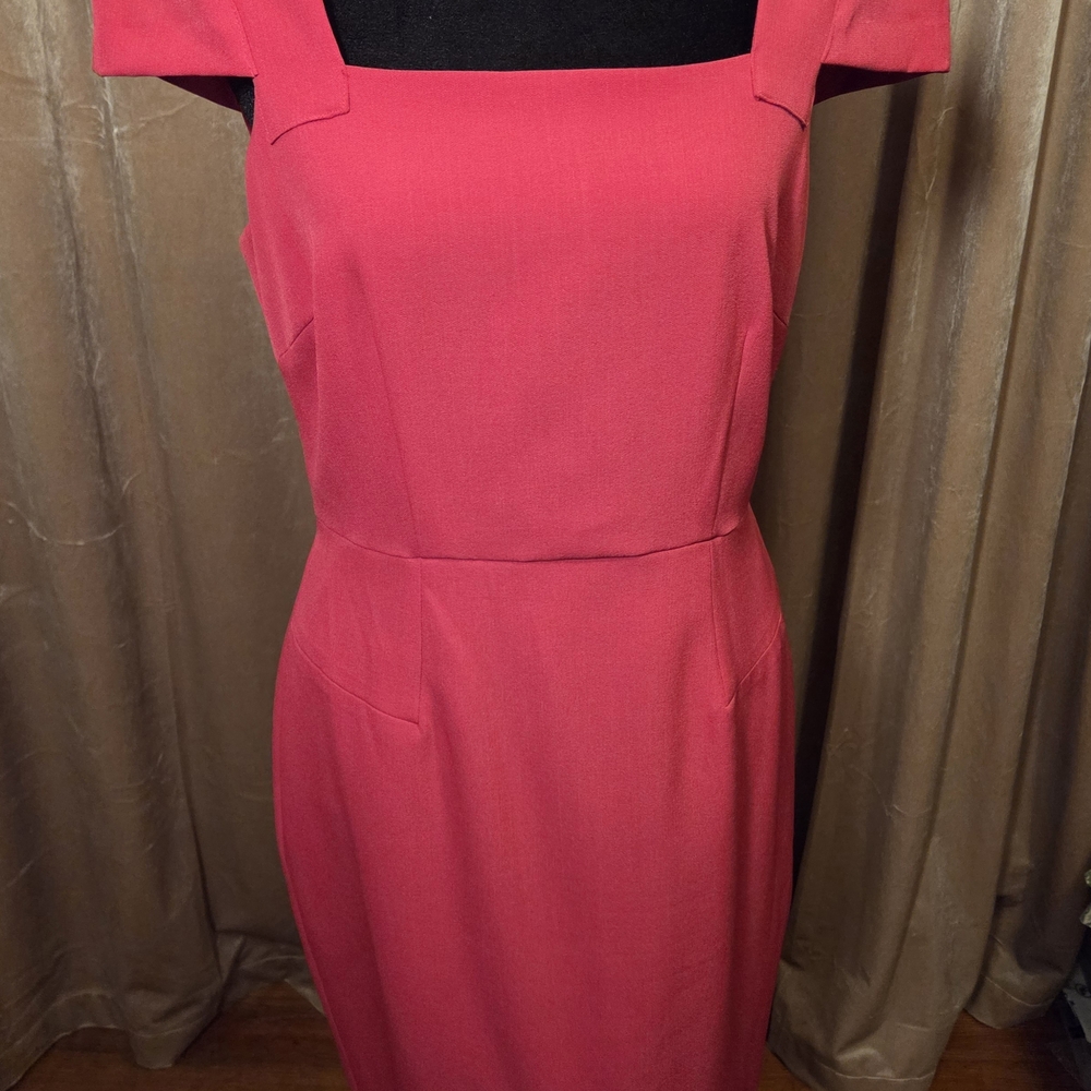 Adrianna Papell Fuchsia Midi Dress